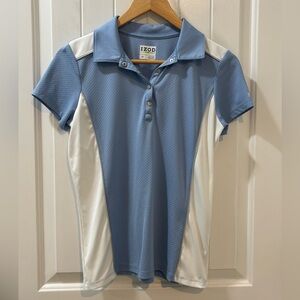 Izod Golf Prep Tee Shirt Pastel Blue Size Small Tennis